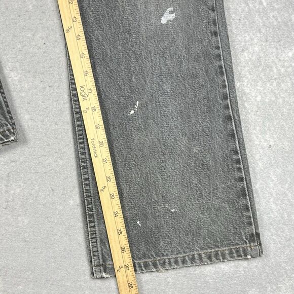 VTG 80’s Levi’s Jeans 517 Bootcut Light Wash Gray Denim Made in USA ACTUAL 38x27 - Picture 8 of 15